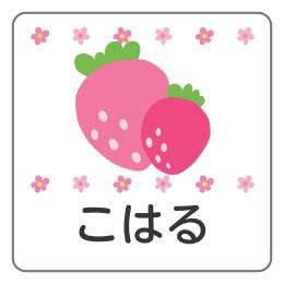 お名前シール いちごCデザイン │《公式》お名前シール工場